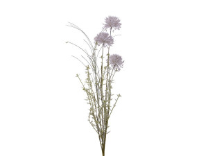 Umělé luční květy, trs, výška 68 cm, světle fialové
