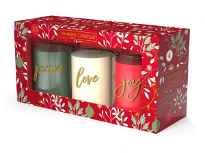 Vánoční dárková sada, Aromatické svíčky Yankee Candle 3 ks