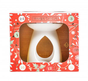Vánoční dárková sada, Aromatické vosky Yankee Candle 3 ks + aromalapma, provonění až 3 x 8 hod