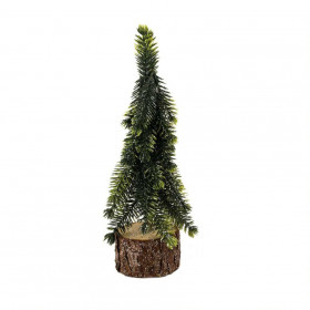 Vánoční umělý stromek úzký na podstavci, zelený, výška 20 cm