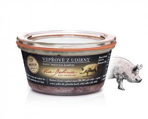 Vepřové maso z udírny uzené bukovým dřevem, Via Delicia, bez lepku, 210 g