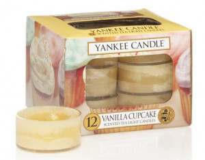 YANKEE svíčka čajová Vanilla Cupcake 12ks