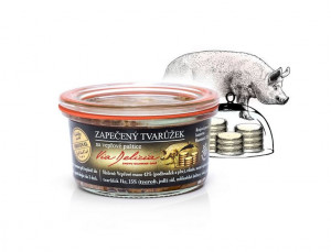 Zapečený tvarůžek ve vepřové paštice, Via Delicia, 130 g