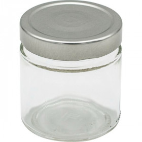 Zavařovací sklenice s kovovým víčkem, Esschert Design, objem 150 ml, čirá