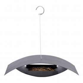 Závěsné ocelové krmítko, Esschert Design MODERN, černé