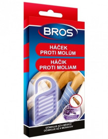 Závěsný háček proti molům, Bros, levandulový, balení 1 ks