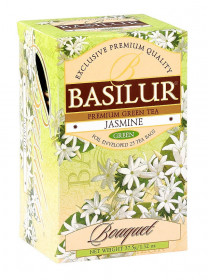 Zelený čaj, Basilur Bouquet Jasmine, porcovaný s přebalem, 25 sáčků