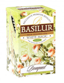 Zelený čaj, Basilur Bouquet White Magic, porcovaný s přebalem, 25 sáčků