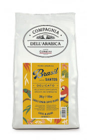 Zrnková káva, Corsini Brasil Santos, 100% arabika, 250 g