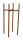 Kovový stojan na květináč Mica ASCOT, rozměr 24 x 55 cm, rezavý