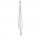 Macramé závěs na květináč, dlouhý 140 cm, světle fialová