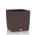 Samozavlažovací květináč Lechuza CUBE Cottage 50, komplet set, moka