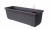 Samozavlažovací truhlík Plastia SIESTA LUX 60 - komplet set, antracitový