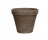 Terakotový kulatý květináč Mica STAN, průměr 15.5 cm, šedohnědý